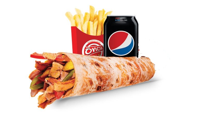 Combo Tavuk Döner Dürüm Menü